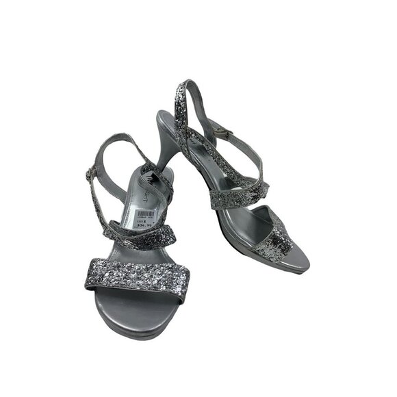 Fioni Night Women's Silver Heels - Picture 1 of 5
